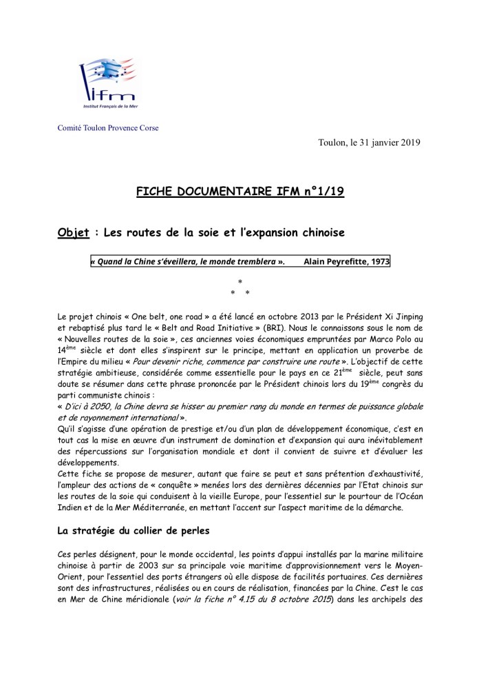 Les routes de la soie