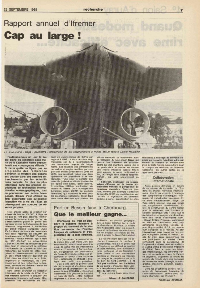 rapport ifremer sept88